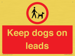 Keep dogs on leads